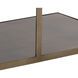 Kamali 60 X 30 inch Matte / Antique Gold Coffee Table